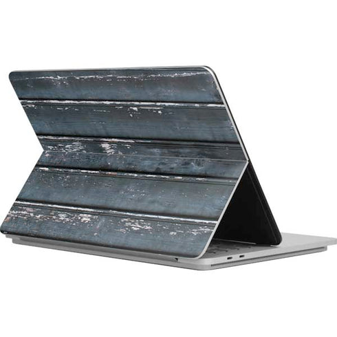 Chipped Blue Wood Surface Laptop Studio Skin